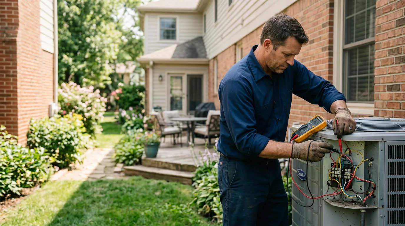 HVAC technician working near Linden, MI